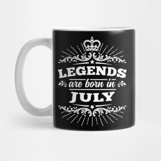 Legends Are Born In July Mug